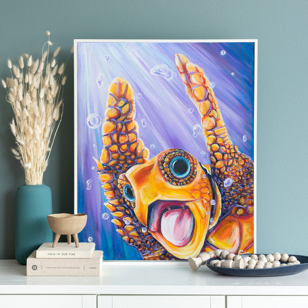 Turtley Awesome Art Print