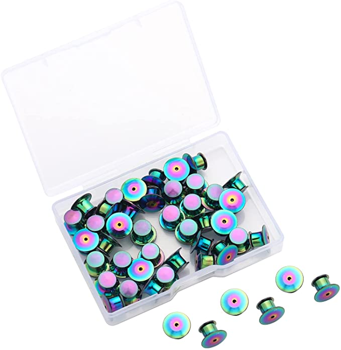 Secure Locking Enamel Pin Back (2-Pack)
