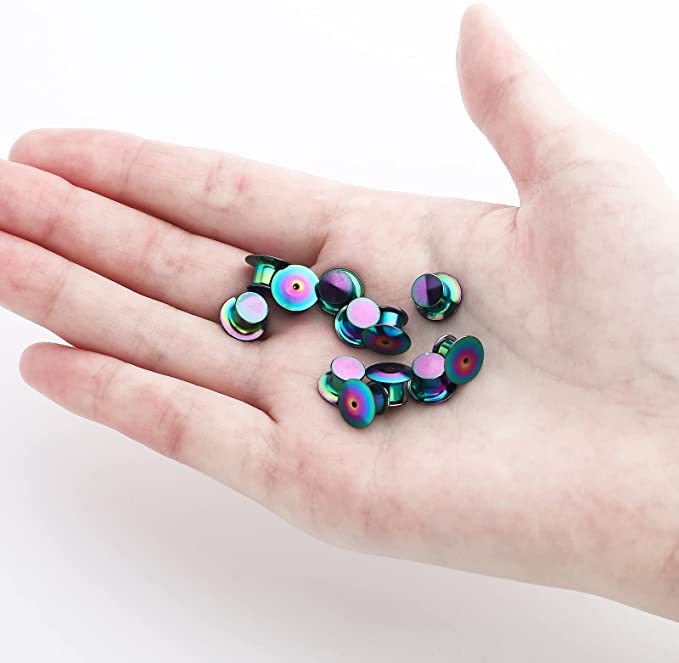 Secure Locking Enamel Pin Back (2-Pack)