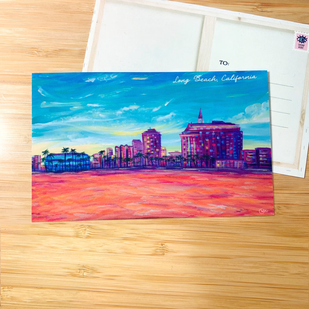 Alamitos Beach Postcard • Long Beach, California