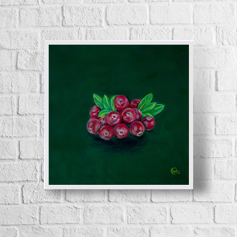 Colorful Cranberries Art Print