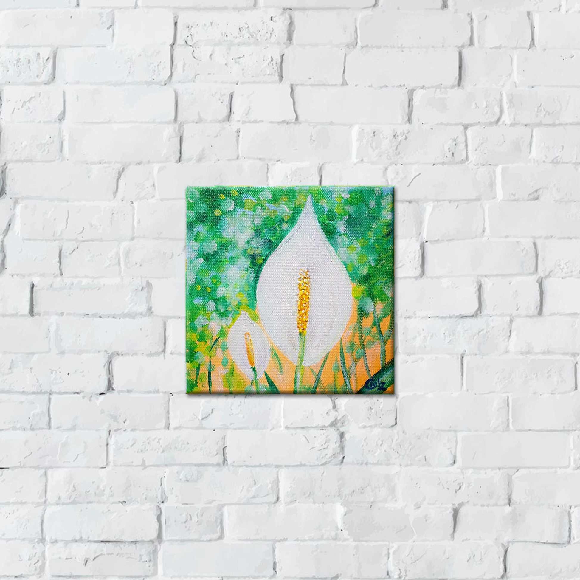 Peace Lily Original Painting