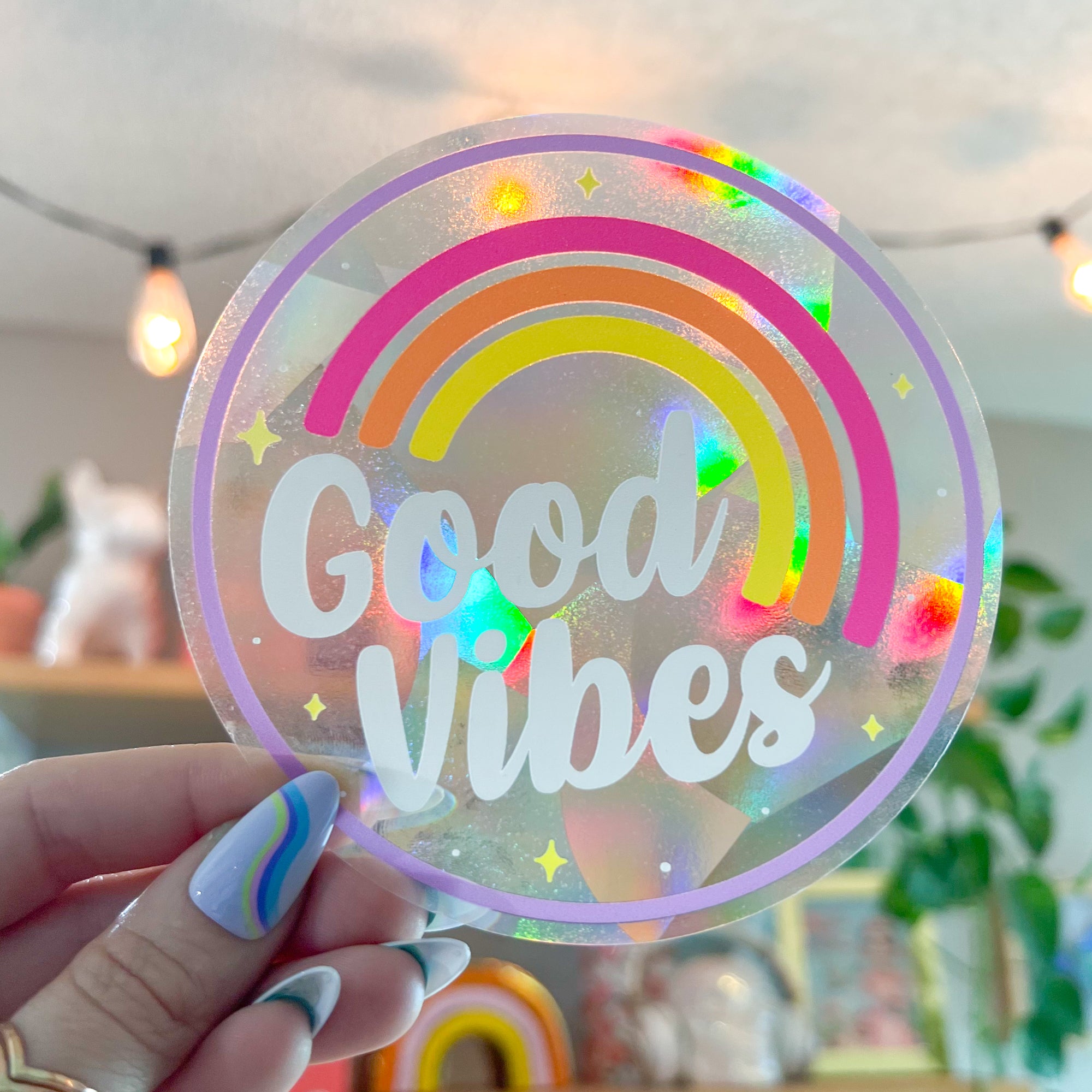 Good Vibes Suncatcher Decal
