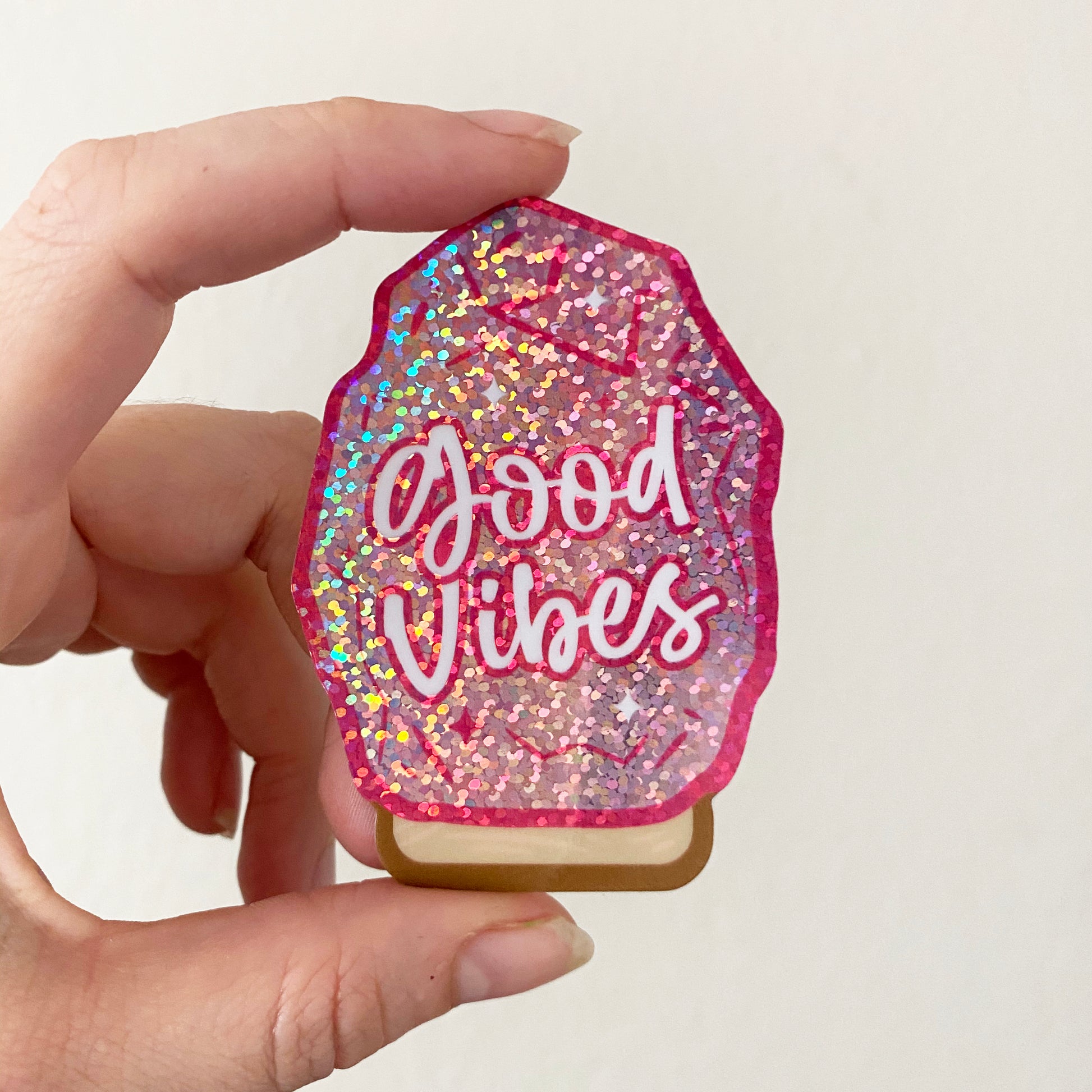 Good Vibes Salt Lamp Vinyl Sticker