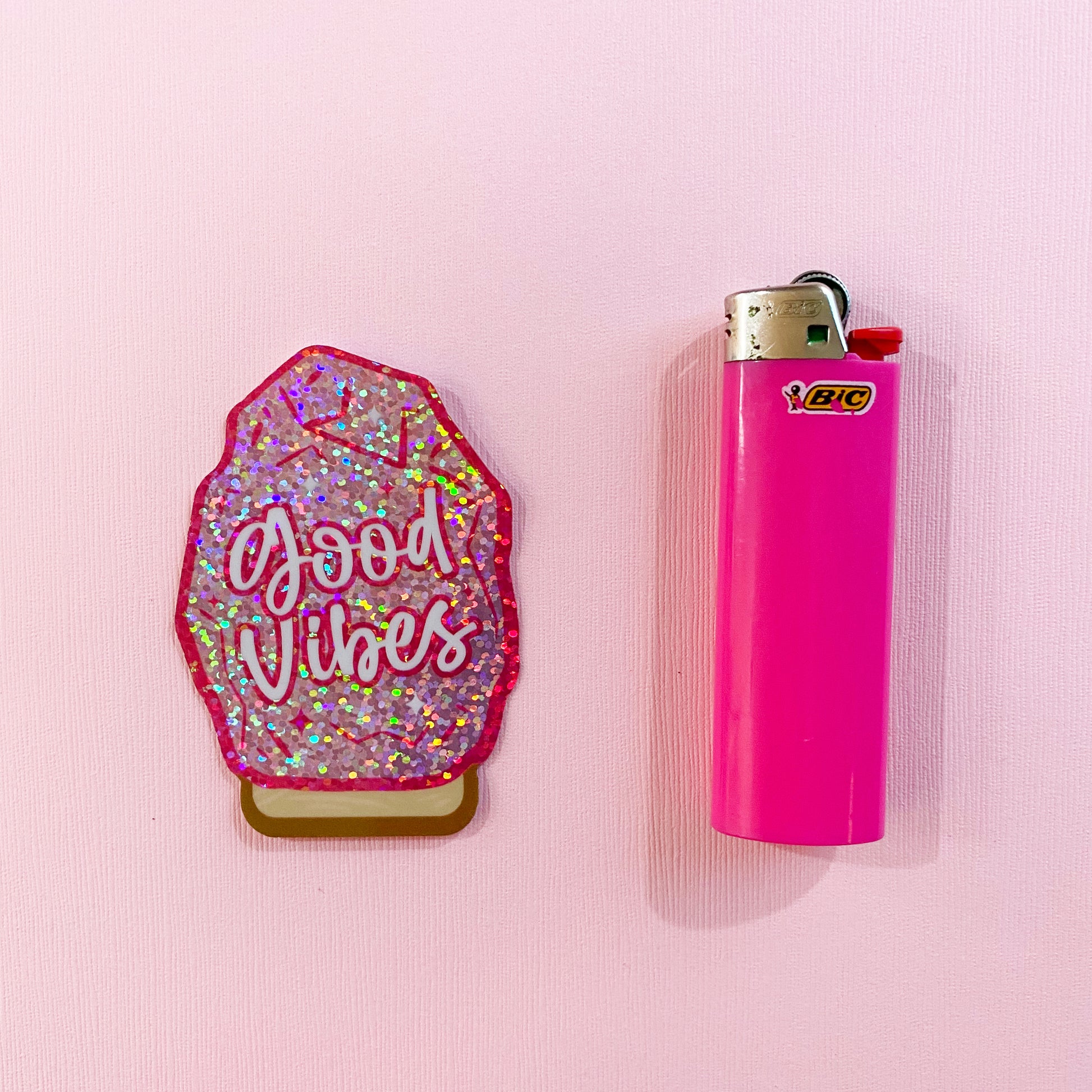 Good Vibes Salt Lamp Vinyl Sticker
