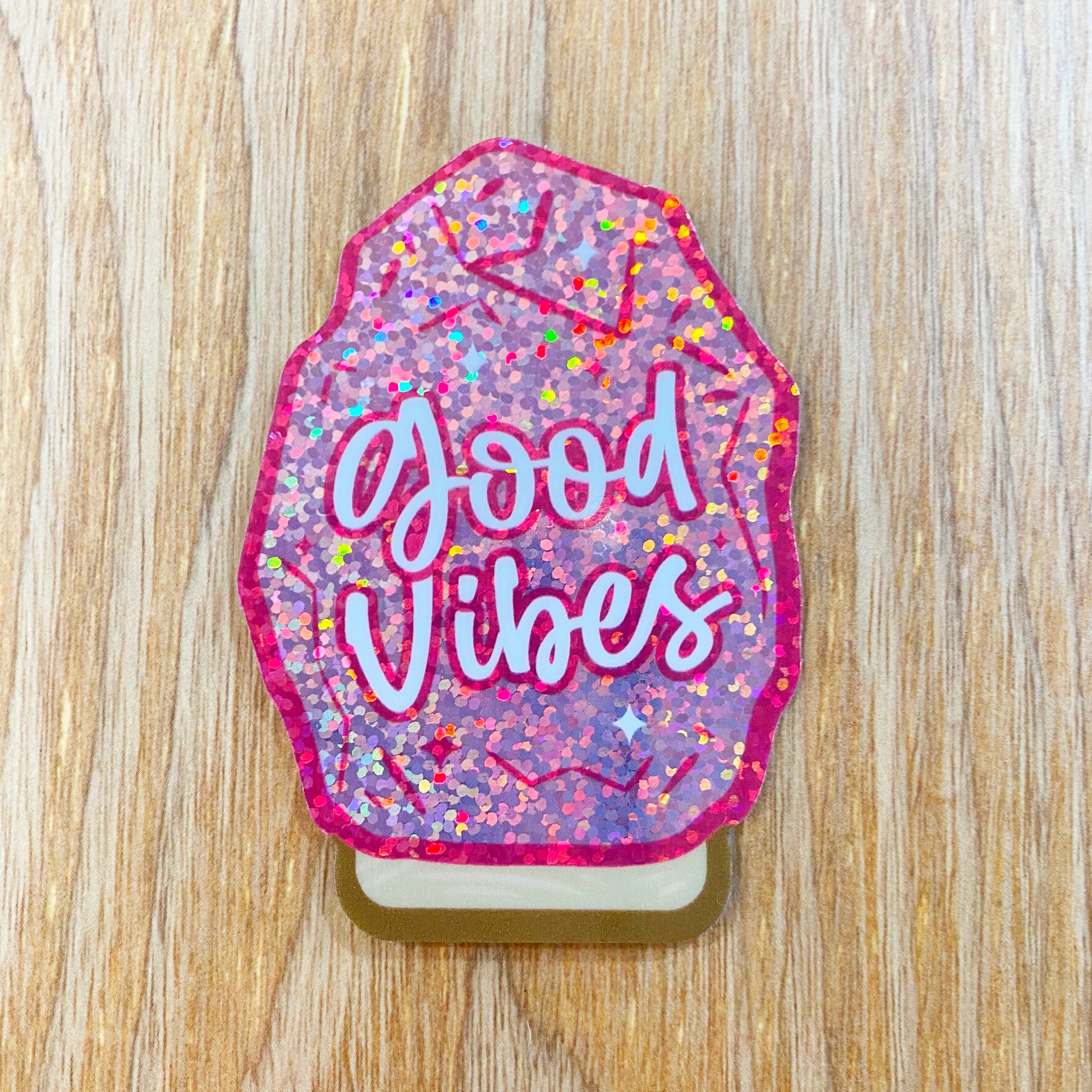 Good Vibes Salt Lamp Vinyl Sticker