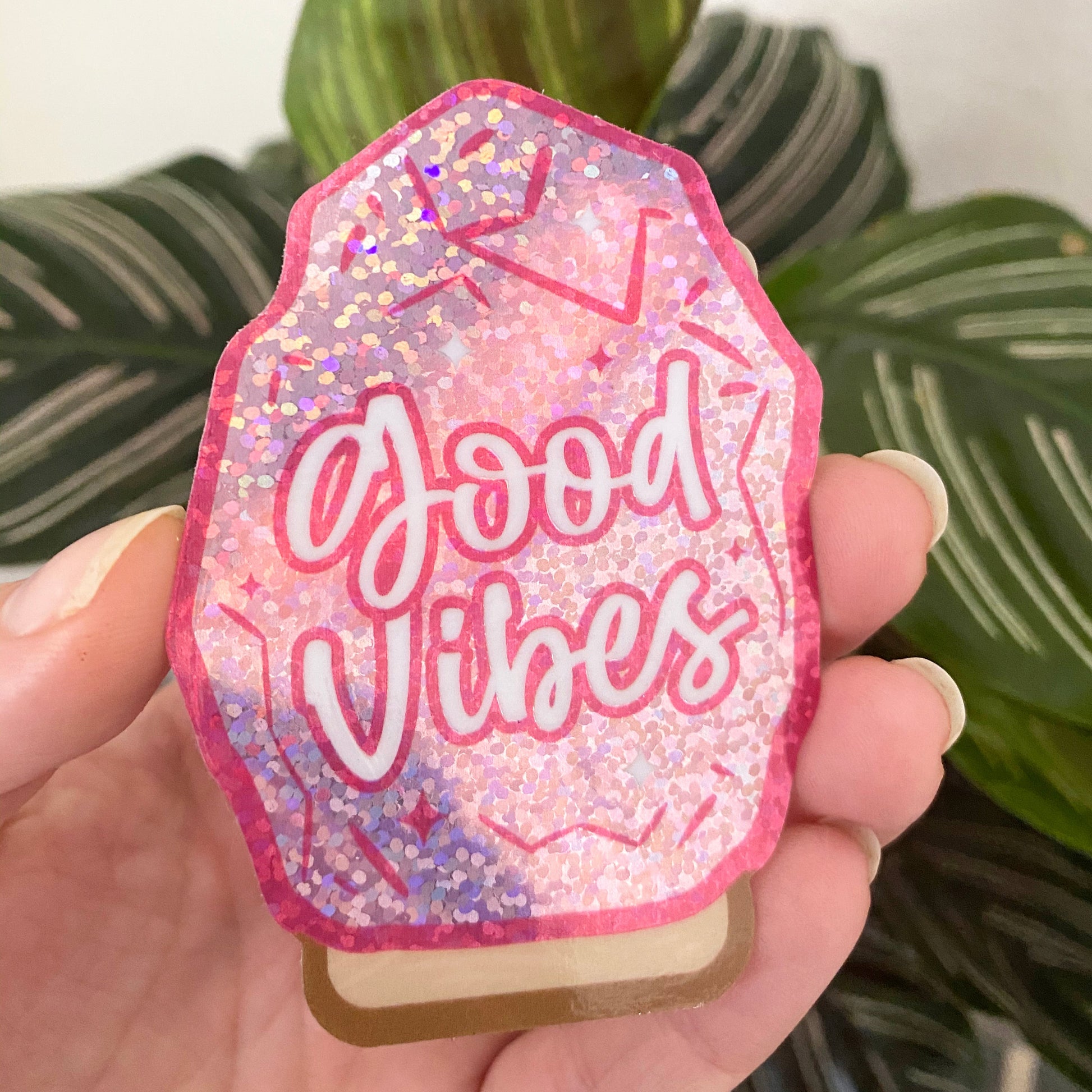 Good Vibes Salt Lamp Vinyl Sticker