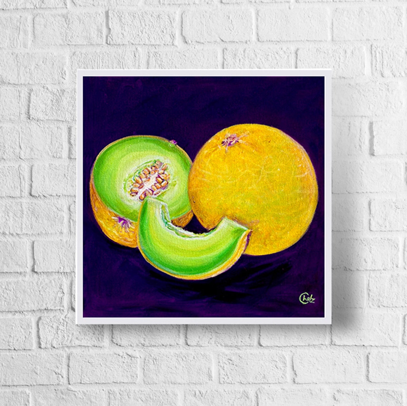 Colorful Honeydew Art Print