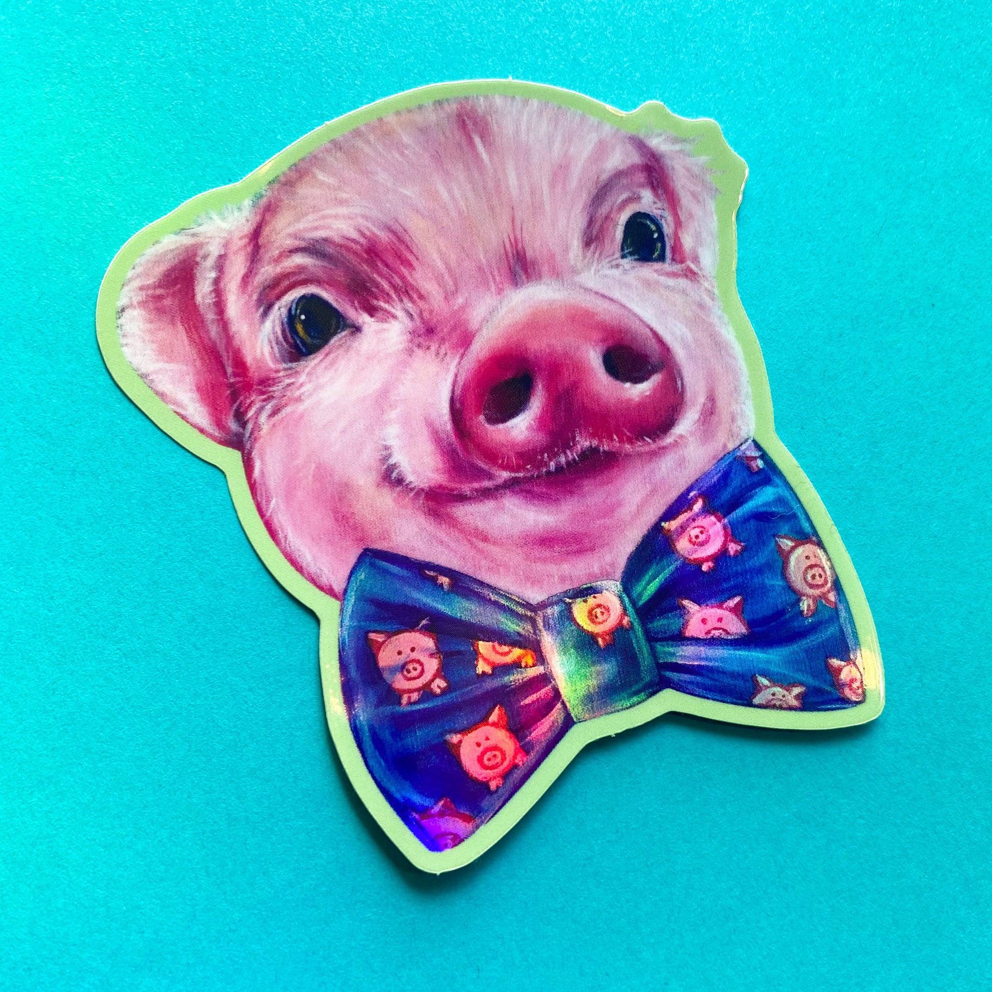 Hamilton the Pig Vinyl Sticker