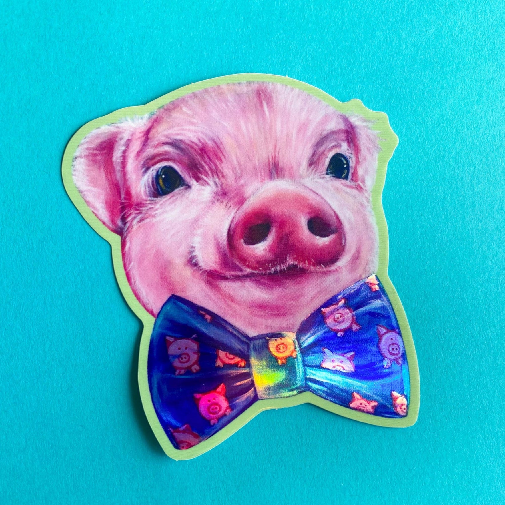 Hamilton the Pig Vinyl Sticker