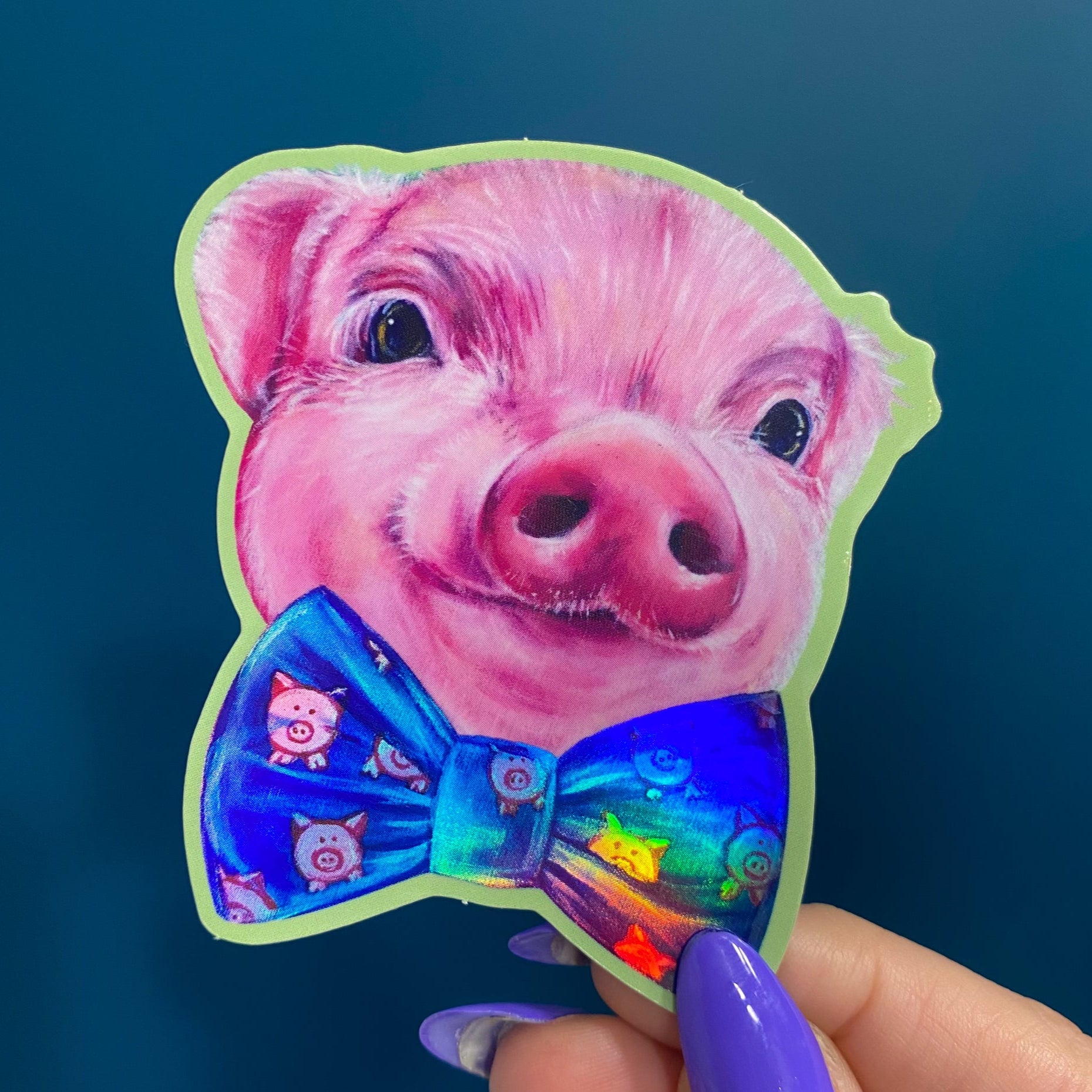 Hamilton the Pig Vinyl Sticker
