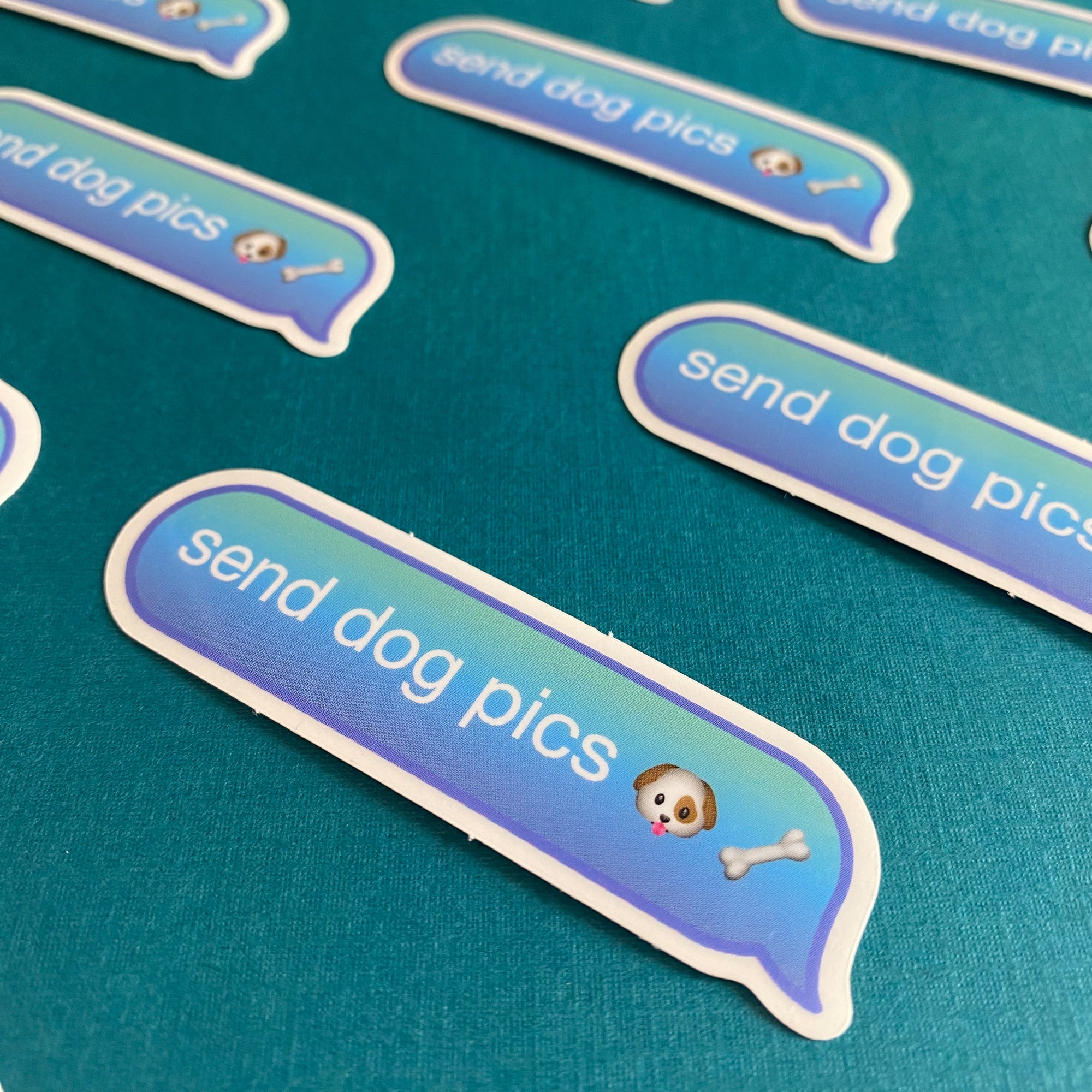 Send Dog Pics Vinyl Sticker