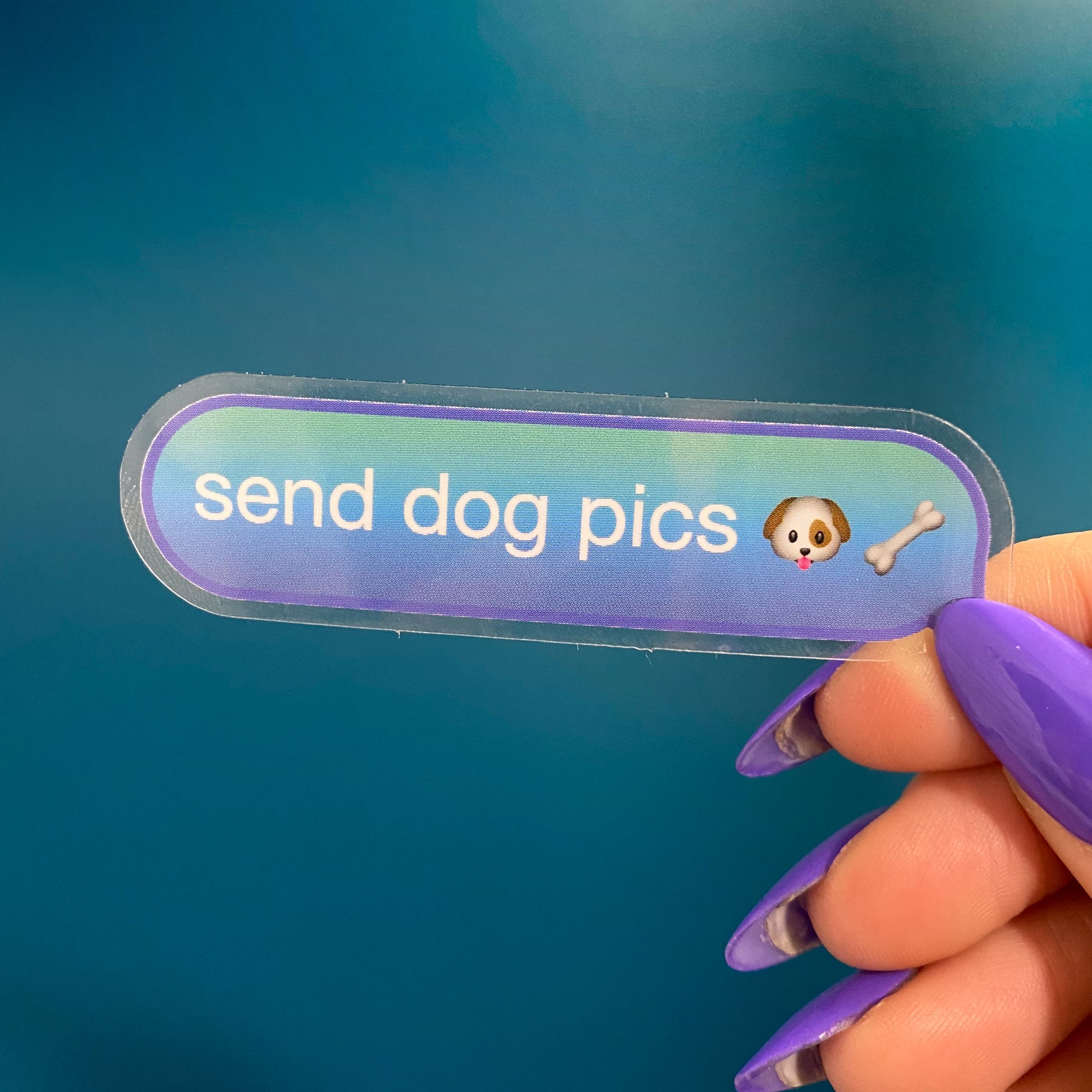 Send Dog Pics Vinyl Sticker