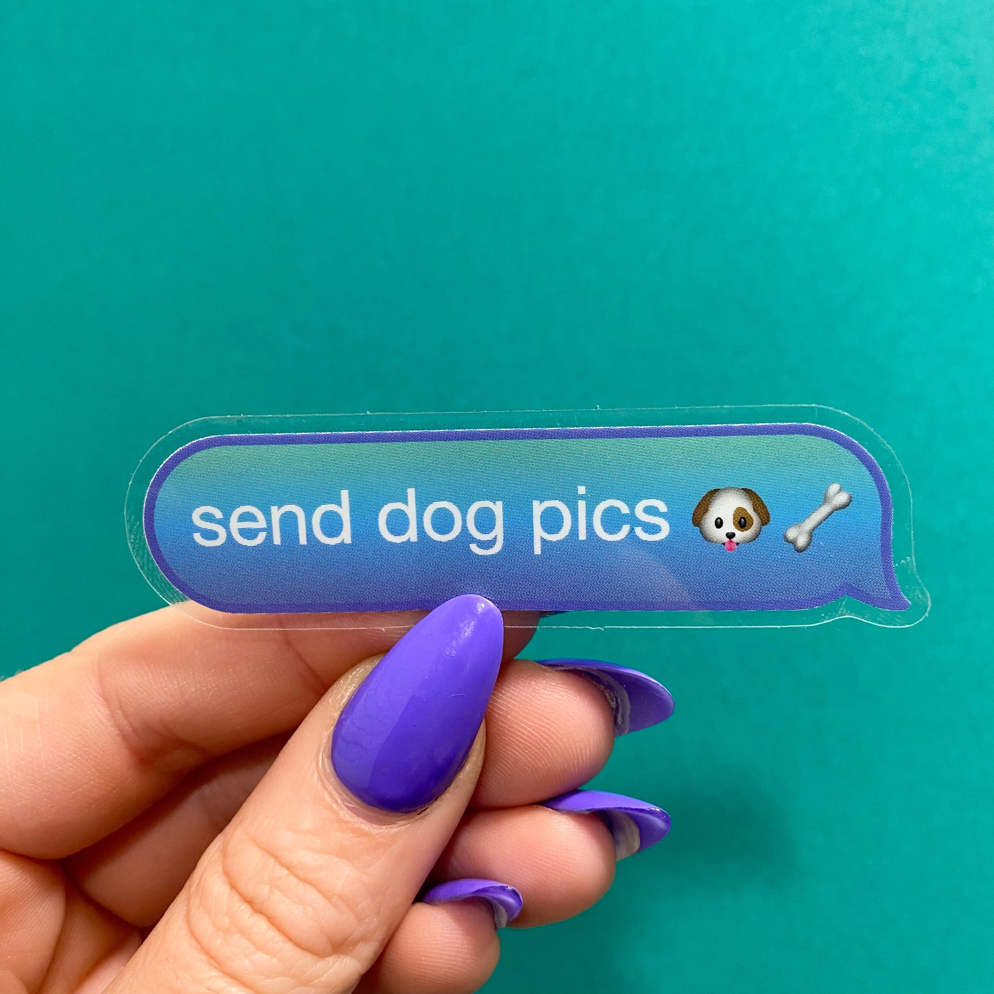 Send Dog Pics Vinyl Sticker
