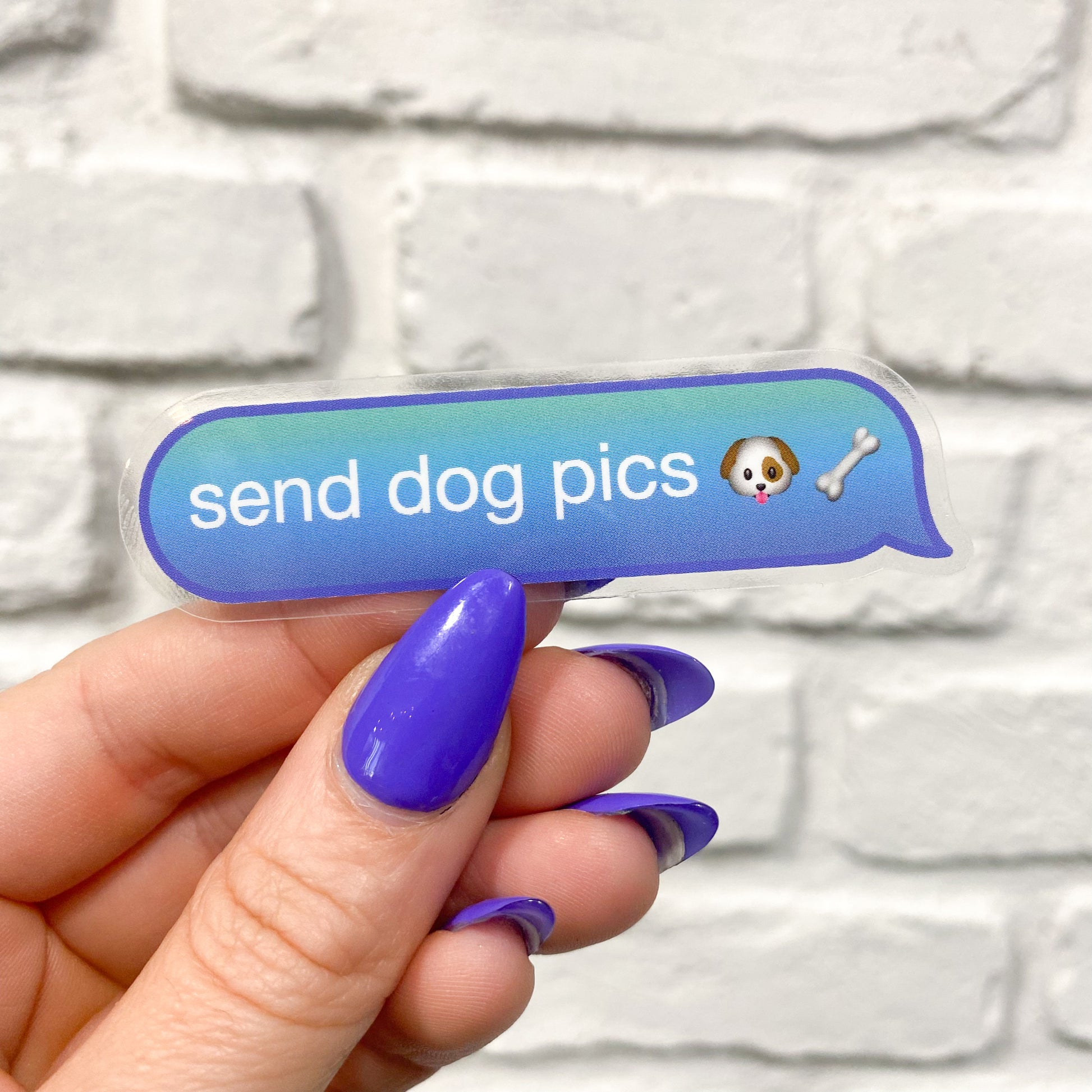 Send Dog Pics Vinyl Sticker