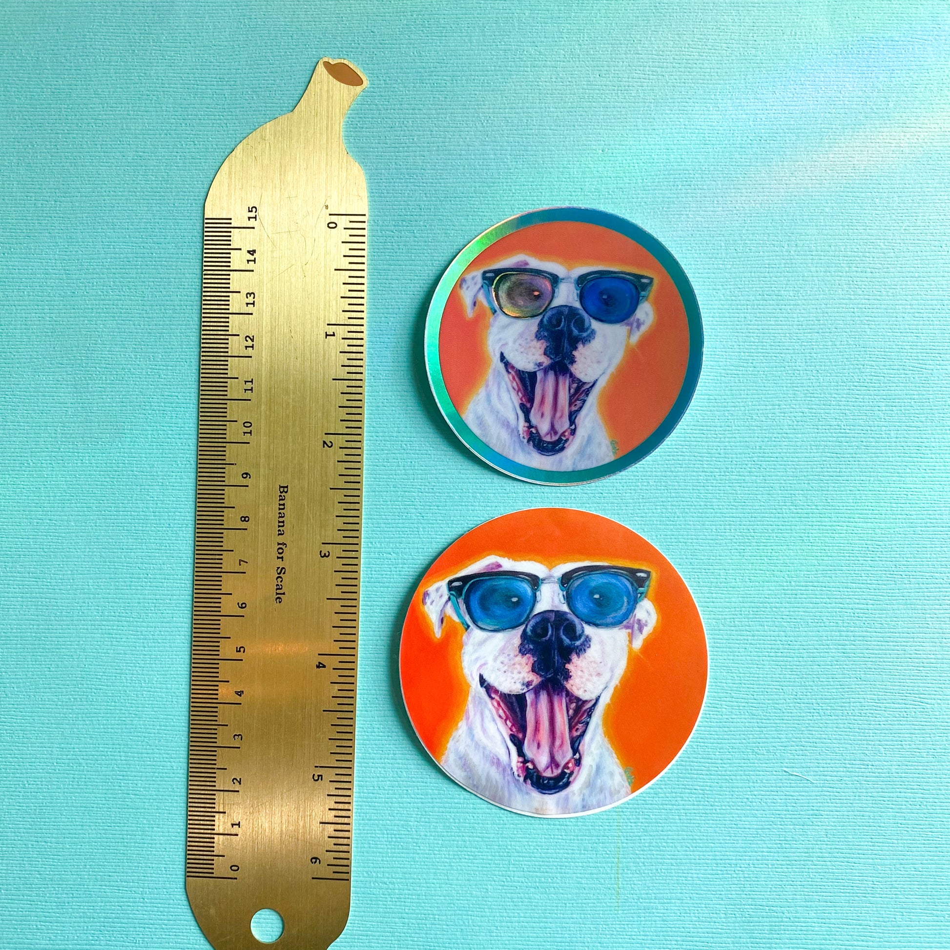 Happy Dog Vinyl Sticker