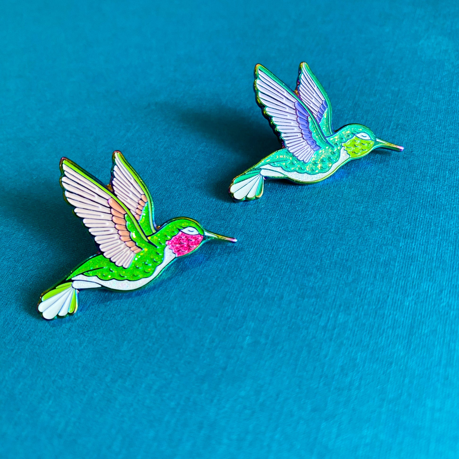 Hummingbird Enamel Pin