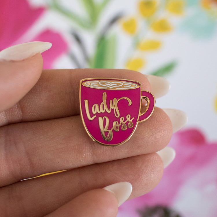 Lady Boss Enamel Pin
