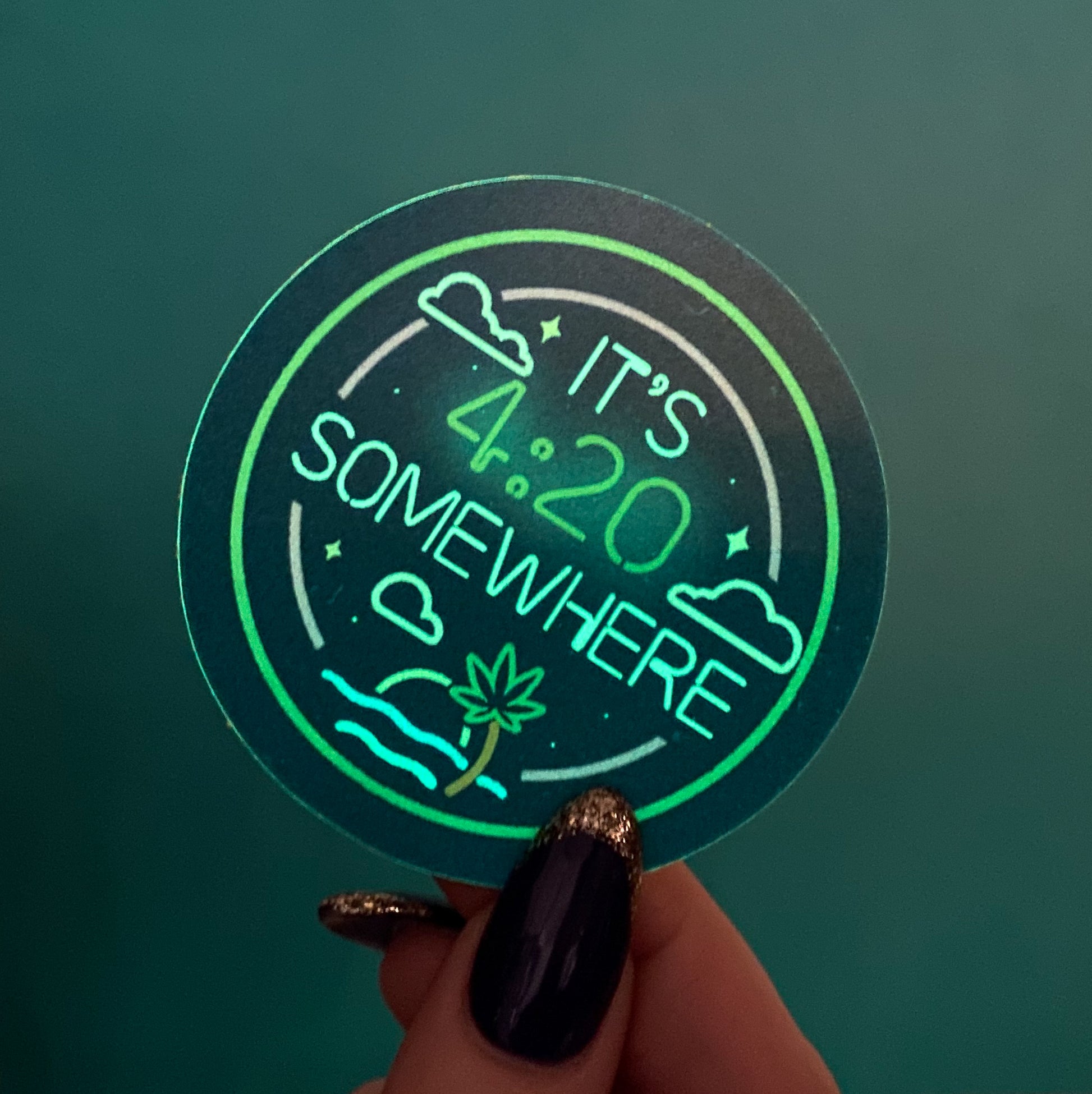 It's 4:20 Somewhere Vinyl Sticker