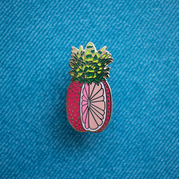 Pineberry Melonfruit Enamel Pin