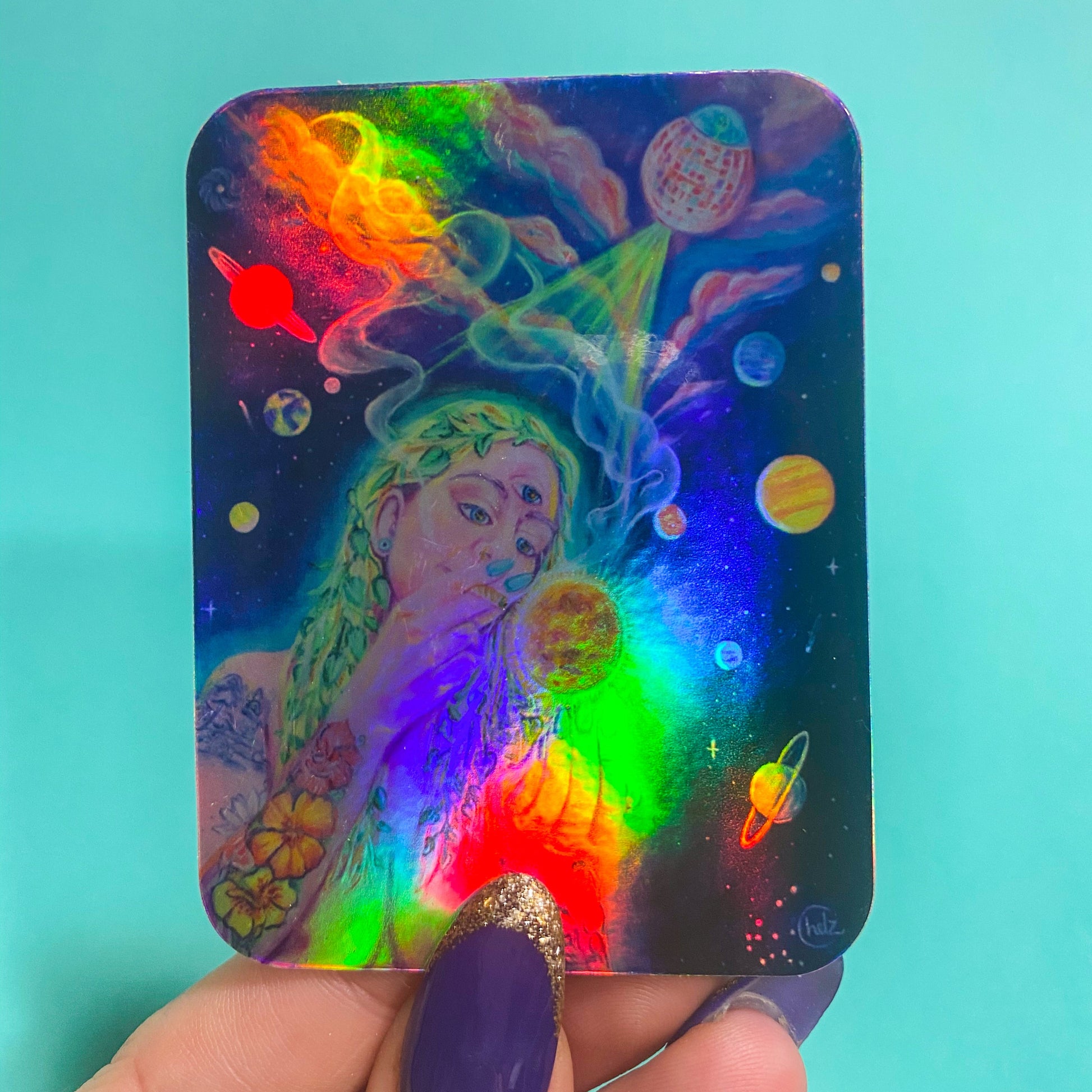 Weed Goddess Vinyl Sticker