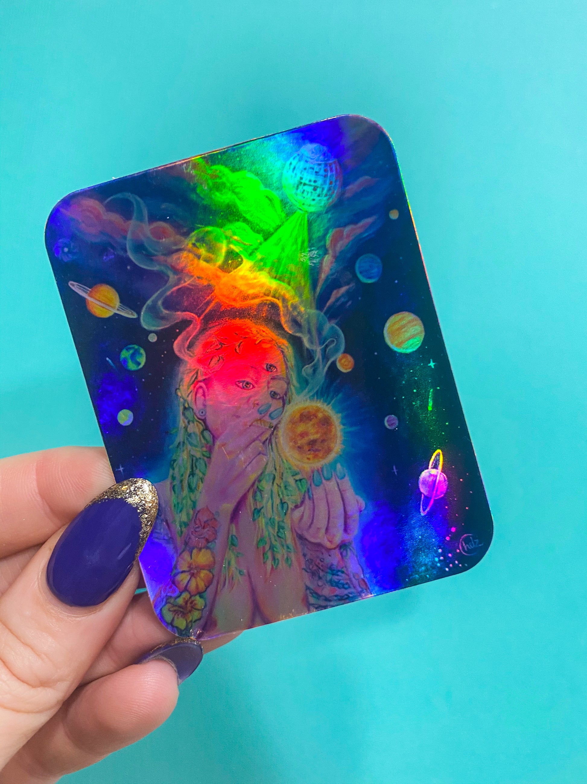 Weed Goddess Vinyl Sticker