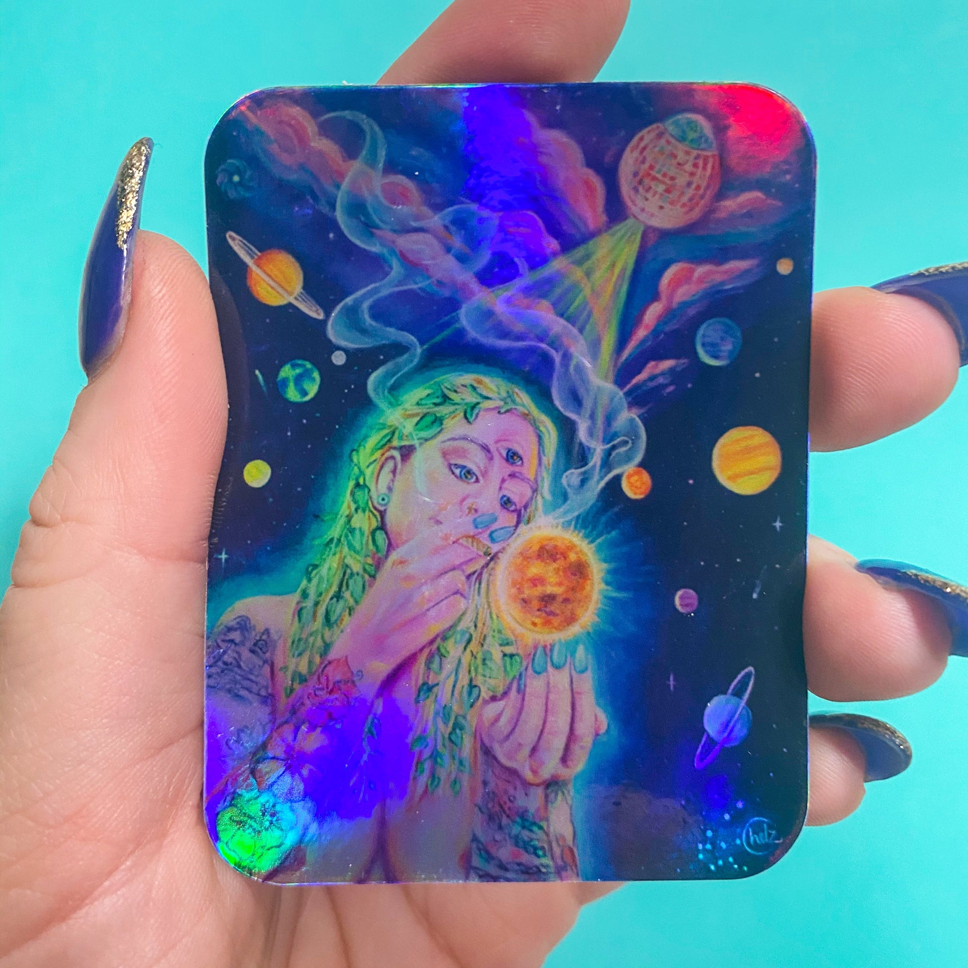 Weed Goddess Vinyl Sticker