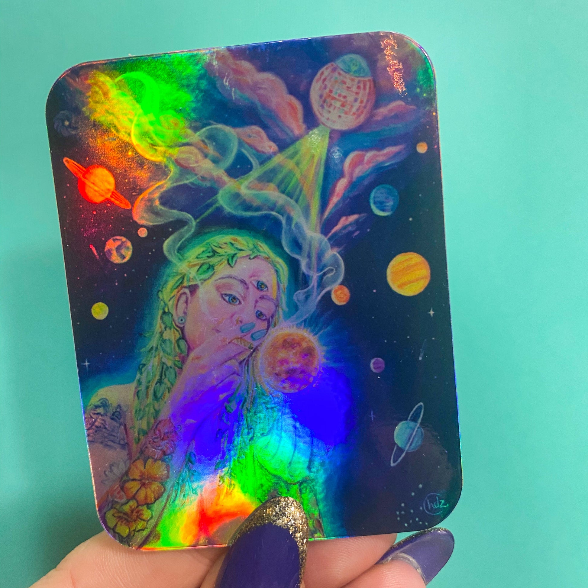 Weed Goddess Vinyl Sticker