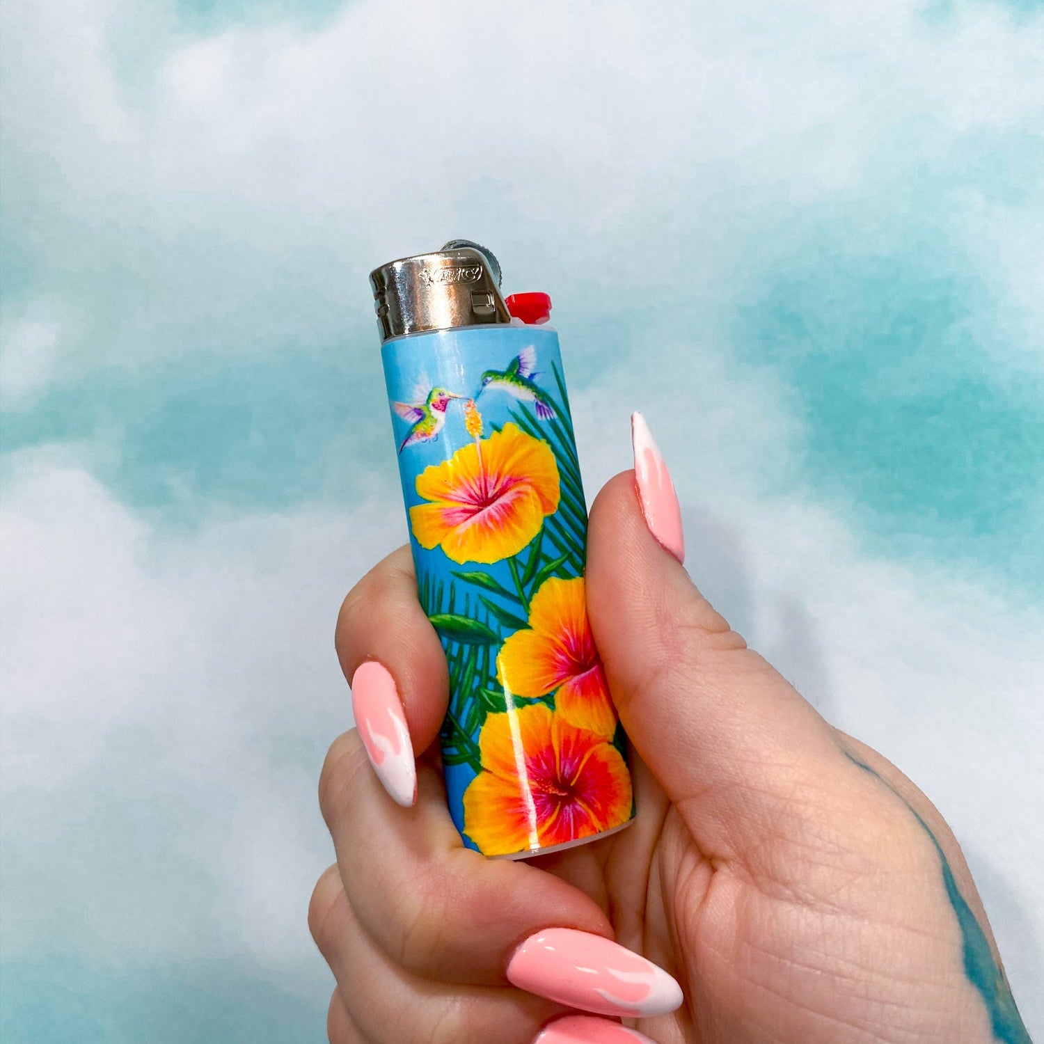 Hummingbird Hibiscus Lighter