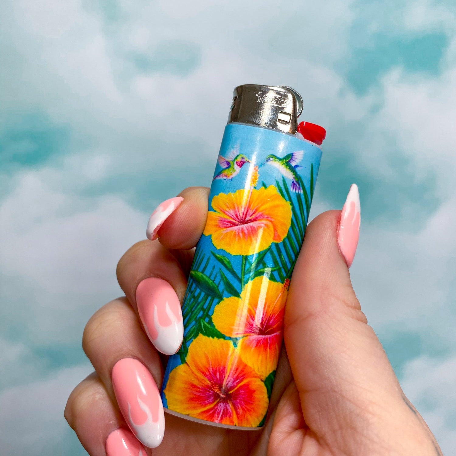 Hummingbird Hibiscus Lighter
