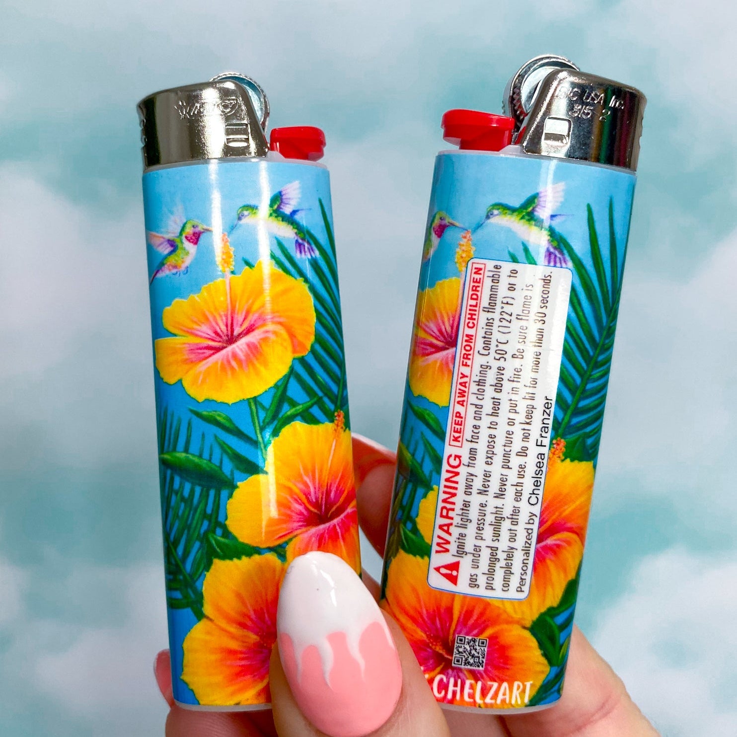 Hummingbird Hibiscus Lighter