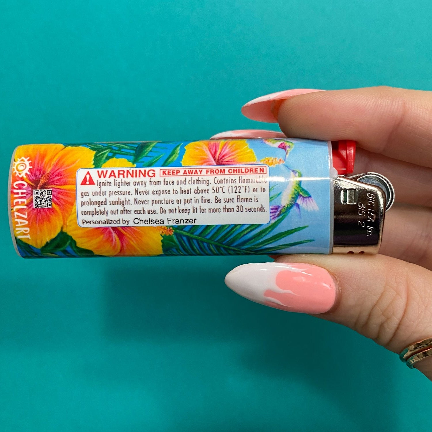 Hummingbird Hibiscus Lighter