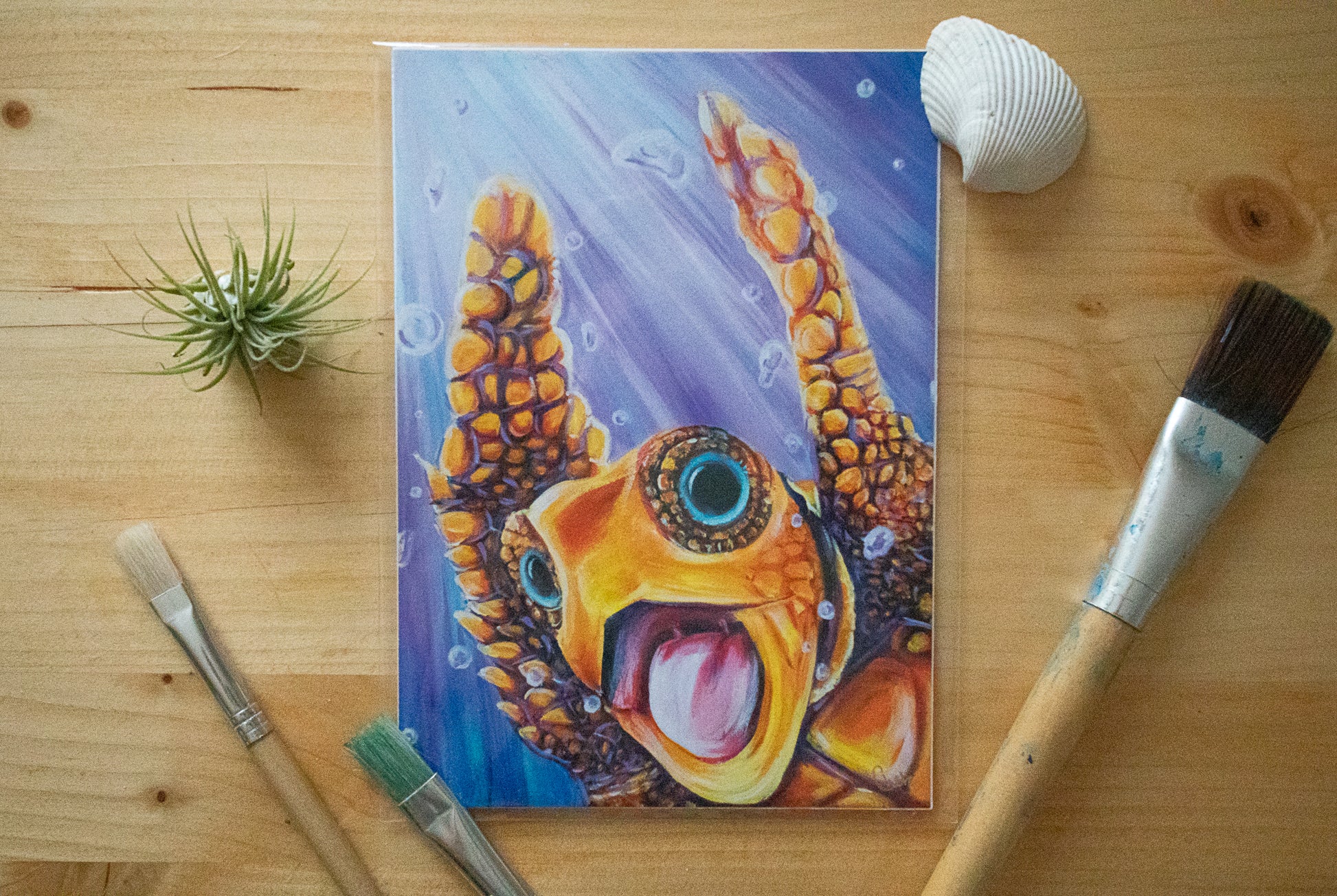 Turtley Awesome Art Print