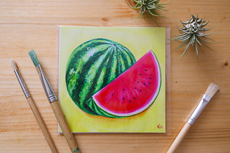 Colorful Watermelon Art Print