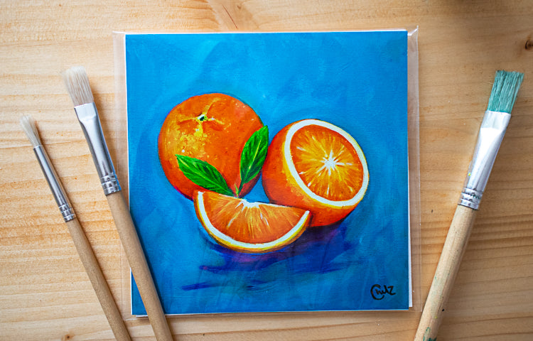 Colorful Orange Art Print