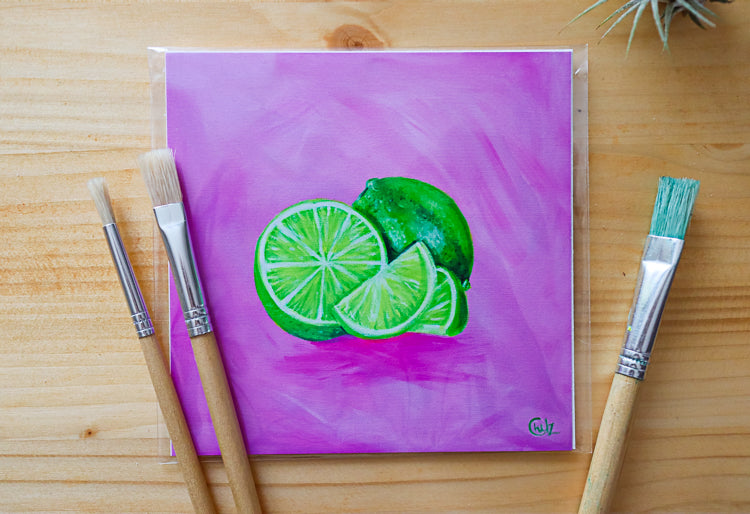 Colorful Lime Art Print
