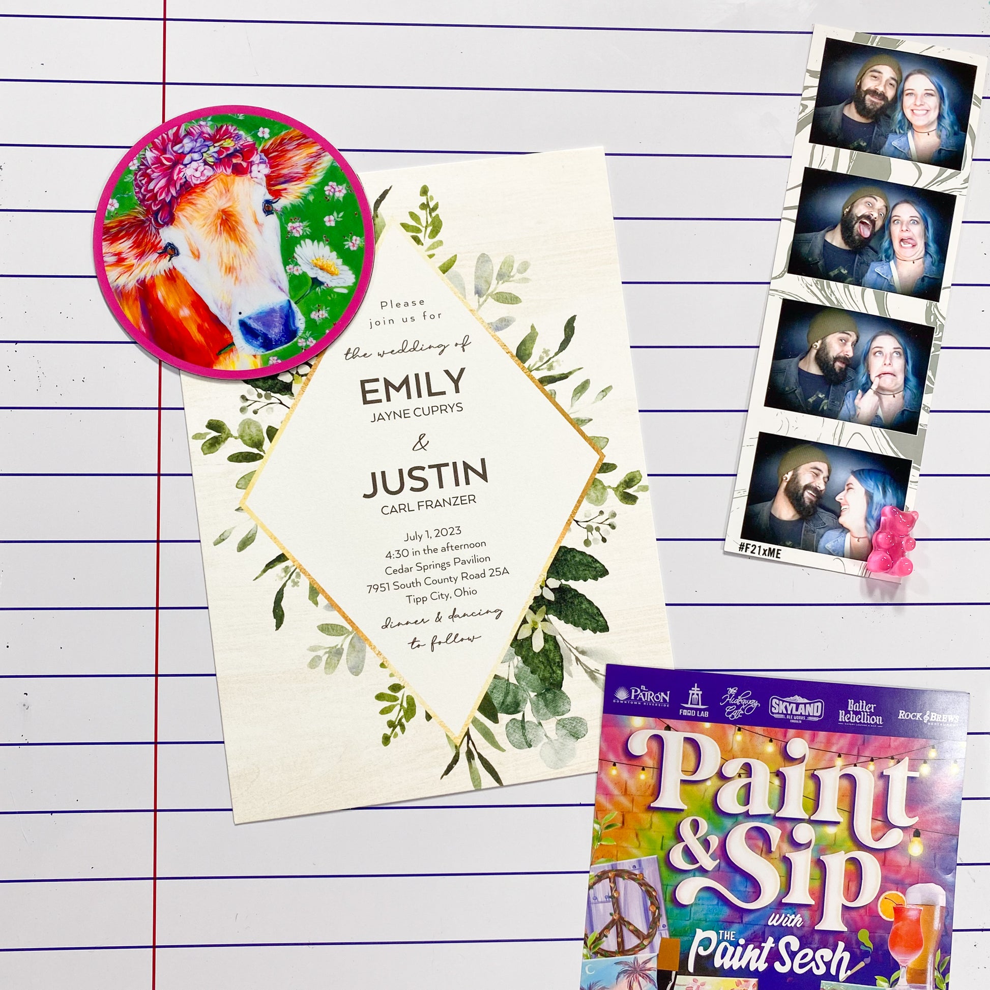 Frida Cowlo the Floral Cow Magnet