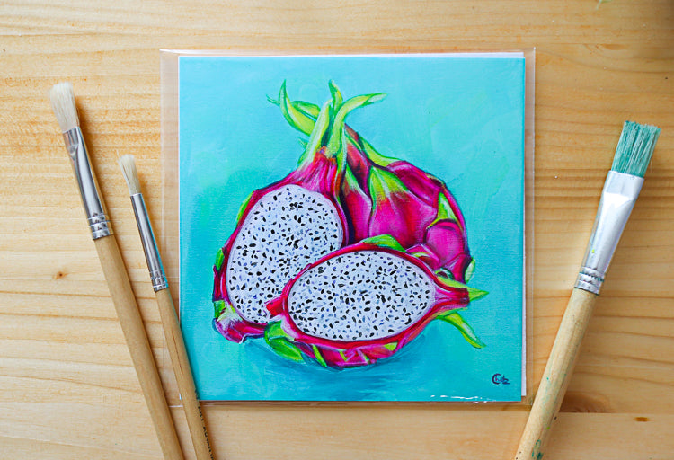 Colorful Dragonfruit Art Print