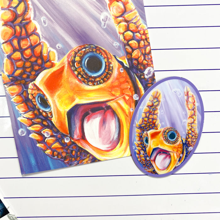 Turtley Awesome Sea Turtle Magnet