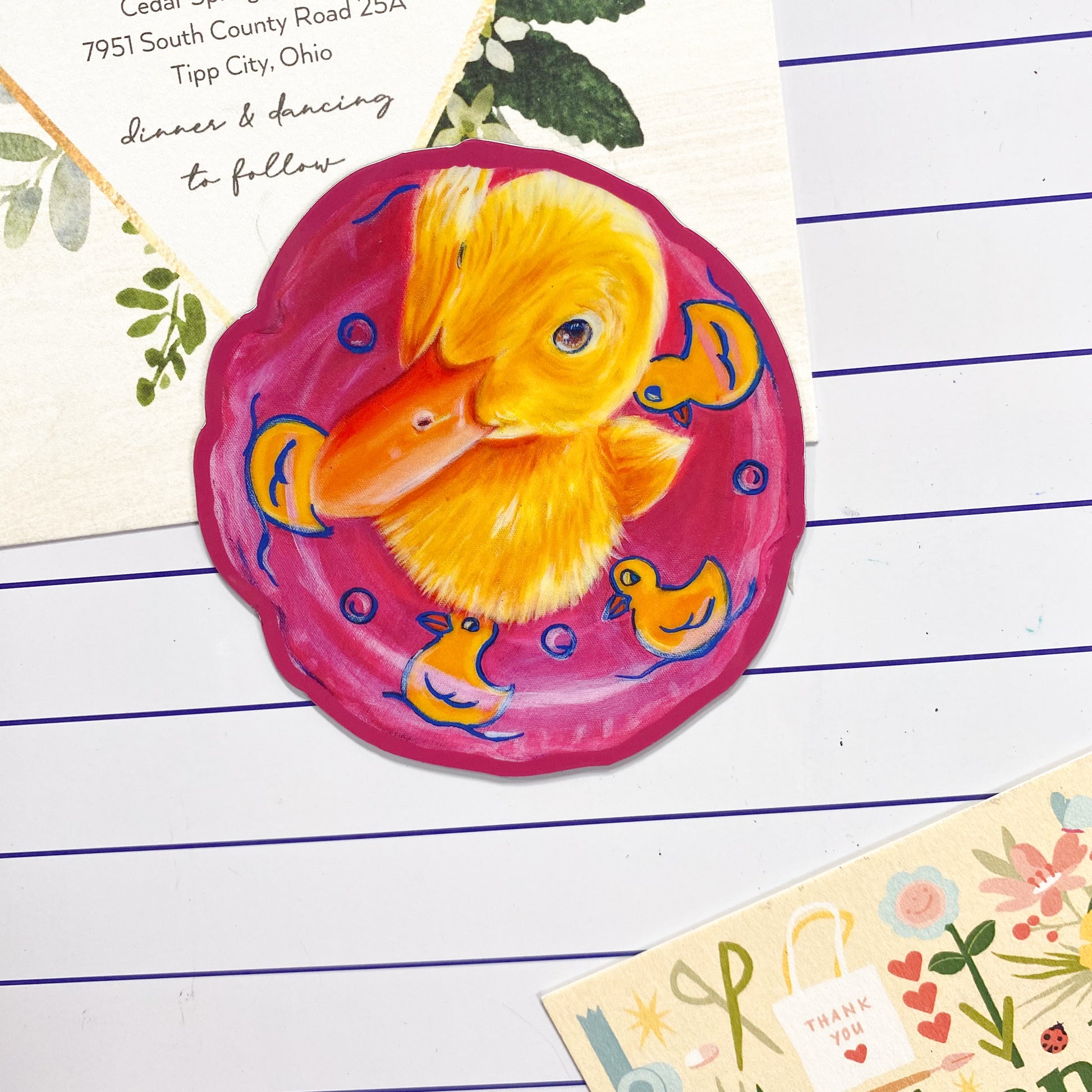 Pool Party Duck Magnet