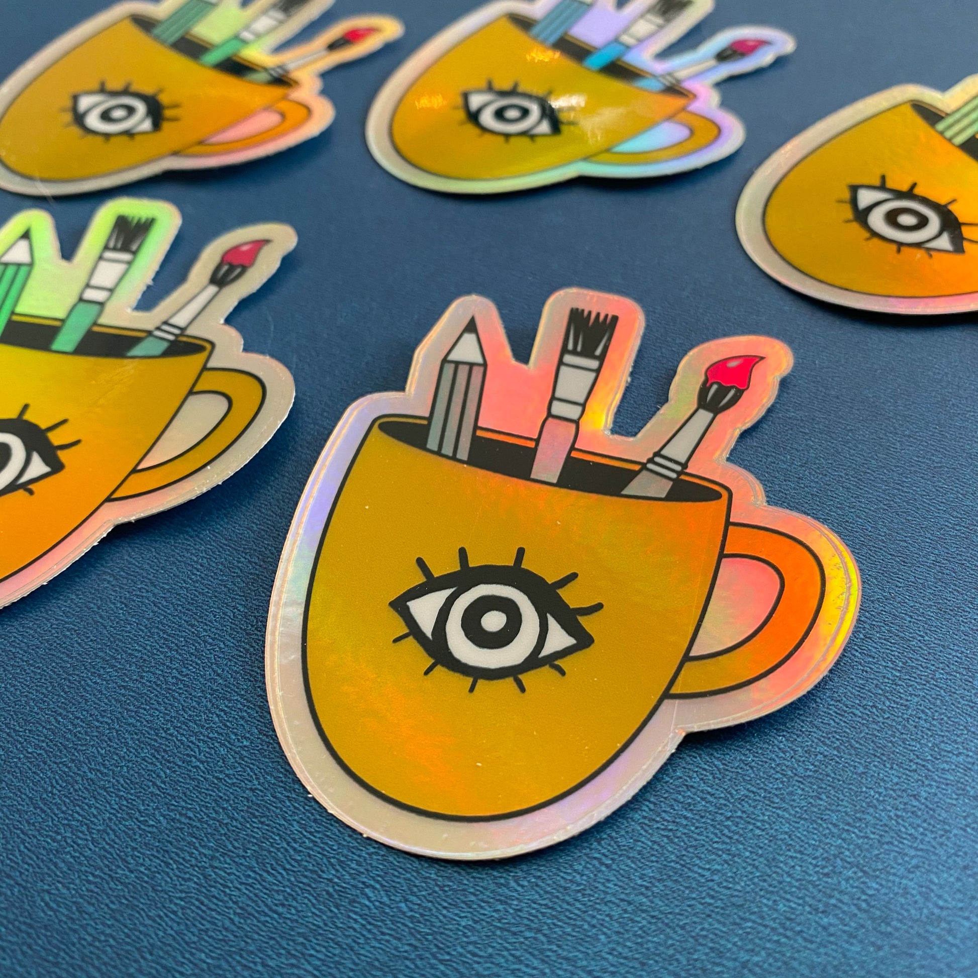 Coffee & Creativity Vinyl Sticker