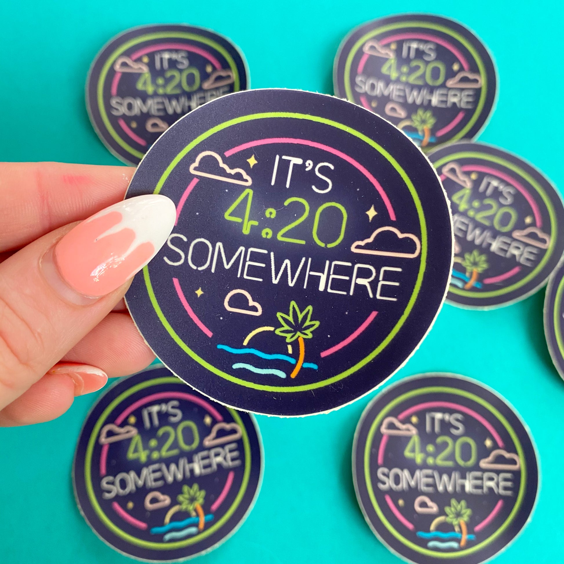 It's 4:20 Somewhere Vinyl Sticker