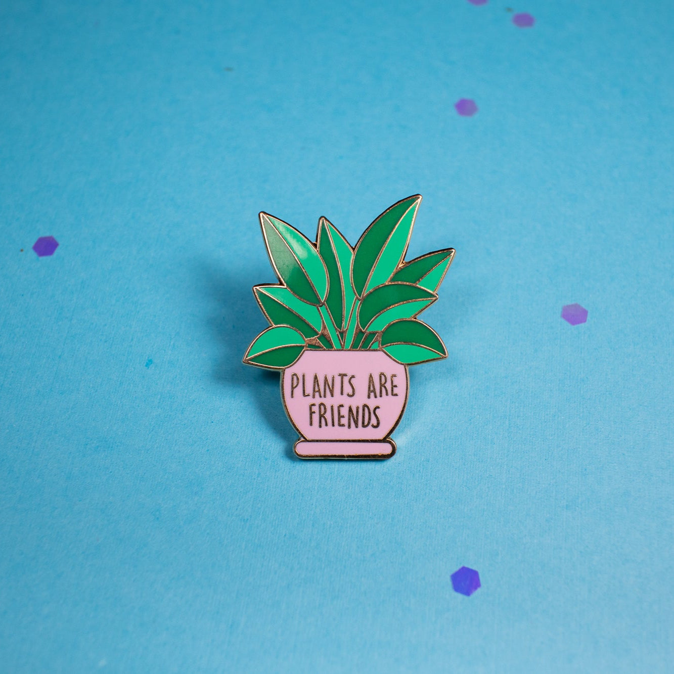 Plants are Friends Enamel Pin