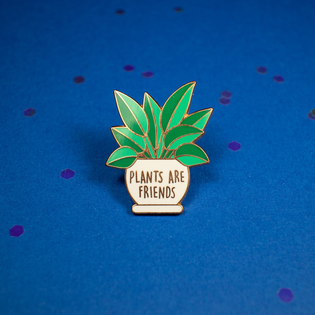 Plants are Friends Enamel Pin