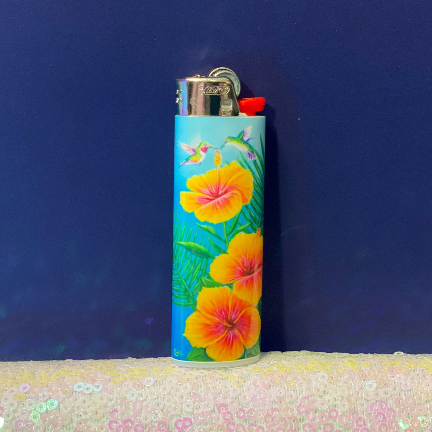 Hummingbird Hibiscus Lighter