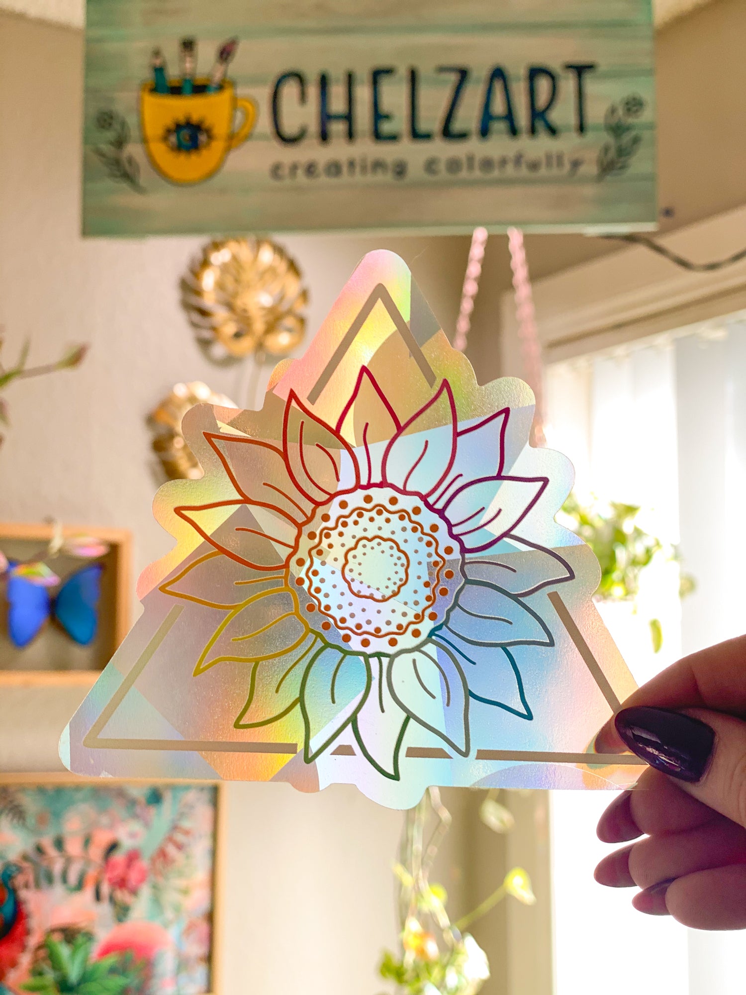 Sunflower Suncatcher Decal