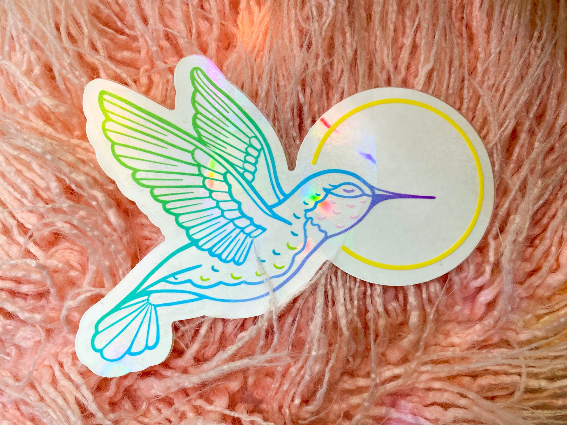 Hummingbird Suncatcher Decal