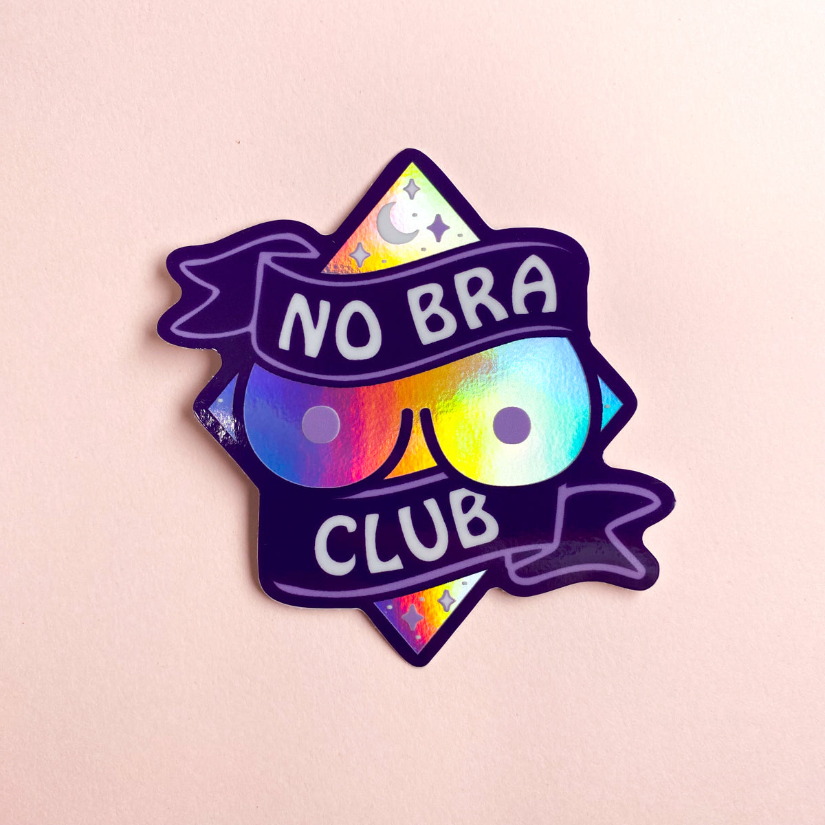 No Bra Club Vinyl Sticker