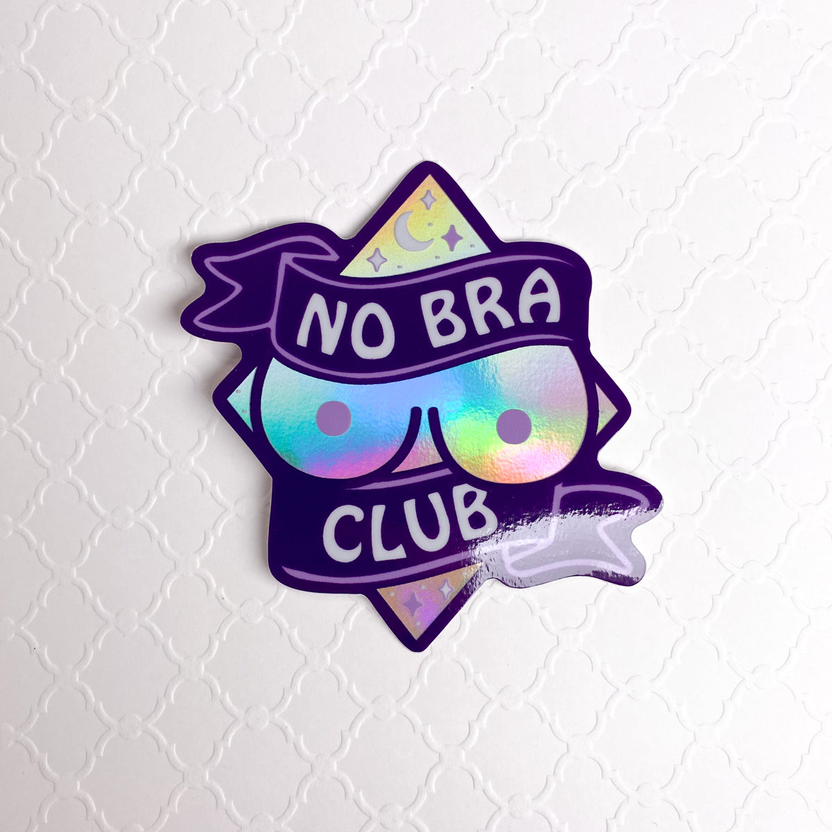 No Bra Club Vinyl Sticker