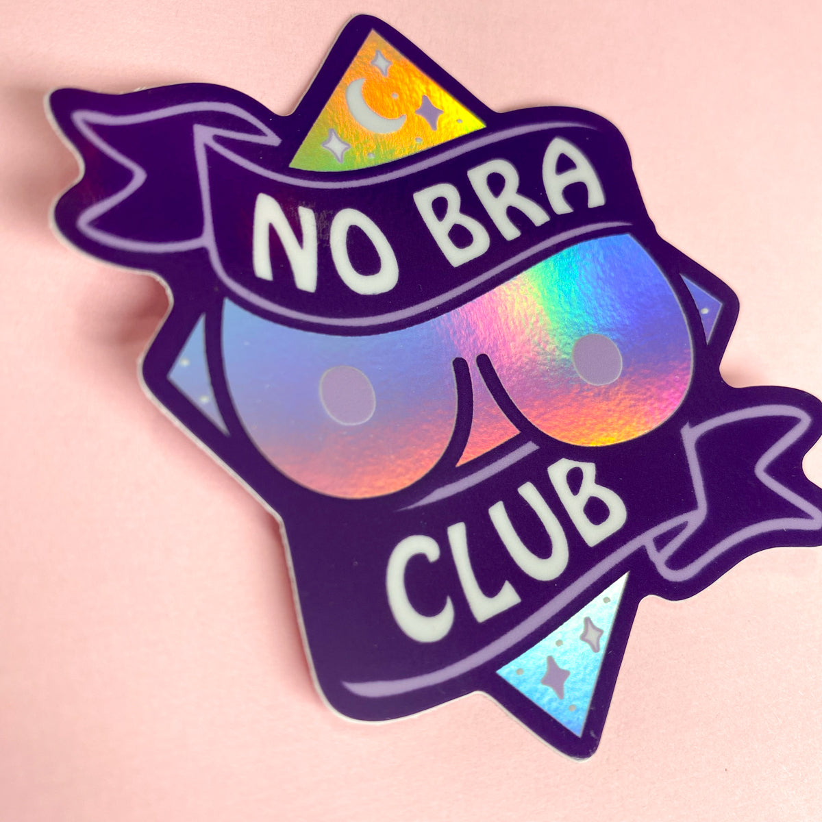 No Bra Club Vinyl Sticker